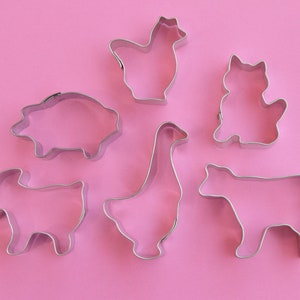 Farm Animal Mini Cookie Cutter Set