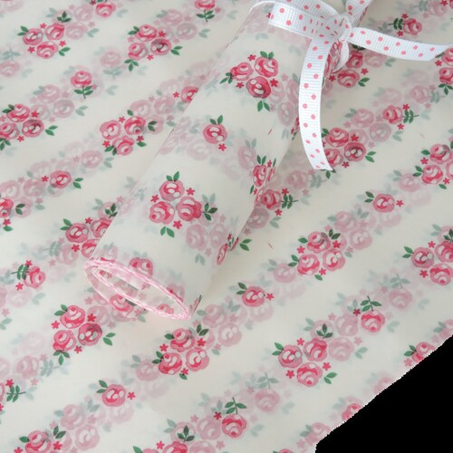 50 Light Blue Diagonal Stripe WAX PAPER Sheetspink Lemonade Etsy