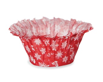 Red Snowflake Muffin Basket