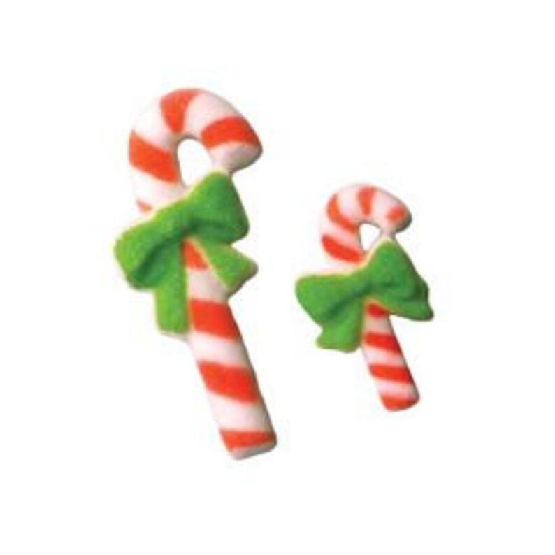 Candy Cane Edible Sugar Dec Onscandy Canes Come in a Package Etsy