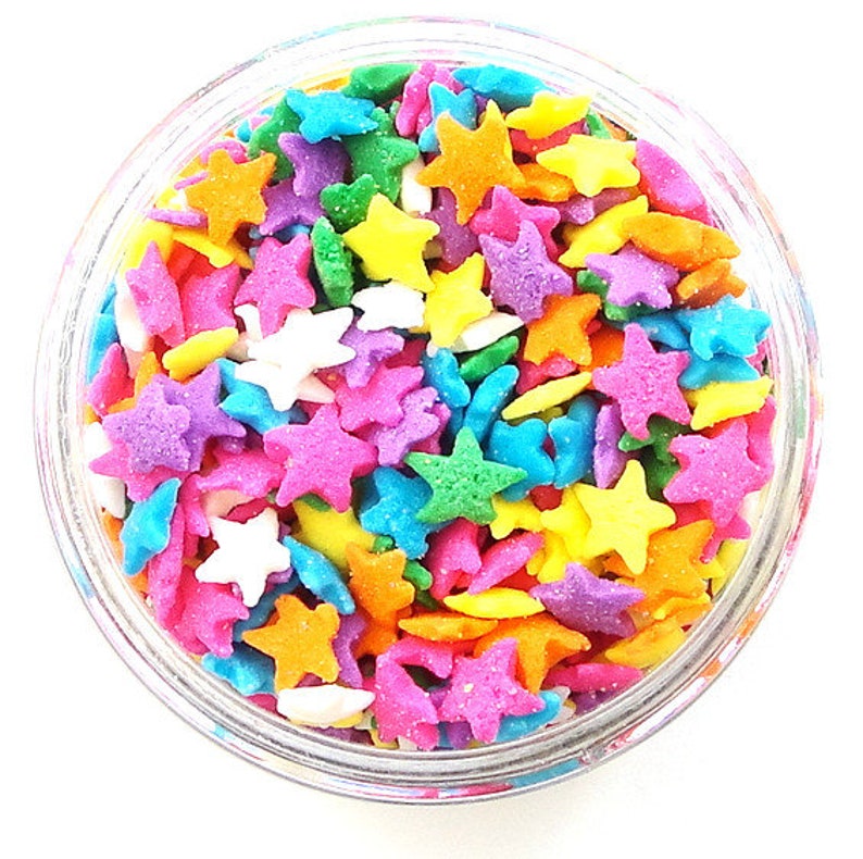 Pastel Star Sprinkles Etsy