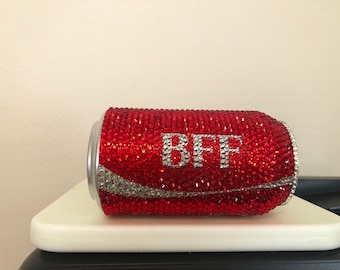 Share A Coke With Your BFF glass rhinestone soda can
