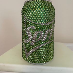 Glass Rhinestone Sprite Soda Can