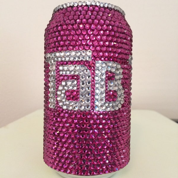 Glass Rhinestone TAB Soda Can