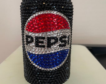 Lattina di zucchero Pepsi Zero con strass in vetro