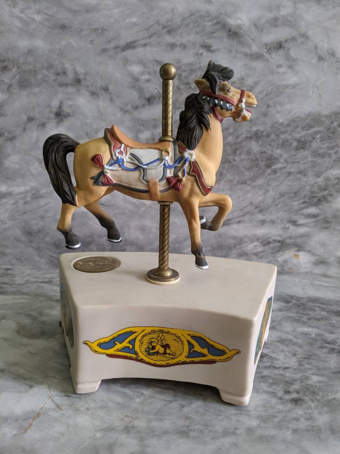 Vintage Carousel Music Box by Tobin Fraley Willitts Designs Etsy