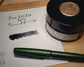 Traditional Iron Gall Ink  |  Oak Gall Ink  |  100 ml  |  handmade ink  |  calligraphy ink  |  fountain pen ink