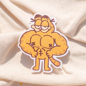 Buff Orange Cat Sticker