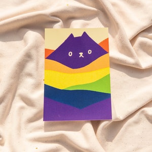 Pride Cat Mountain 4x6 Print