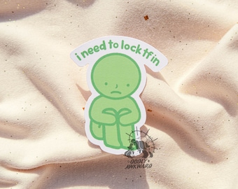 Lock TF In Sticker