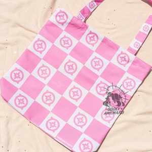 SKZ Checkered Tote Bag