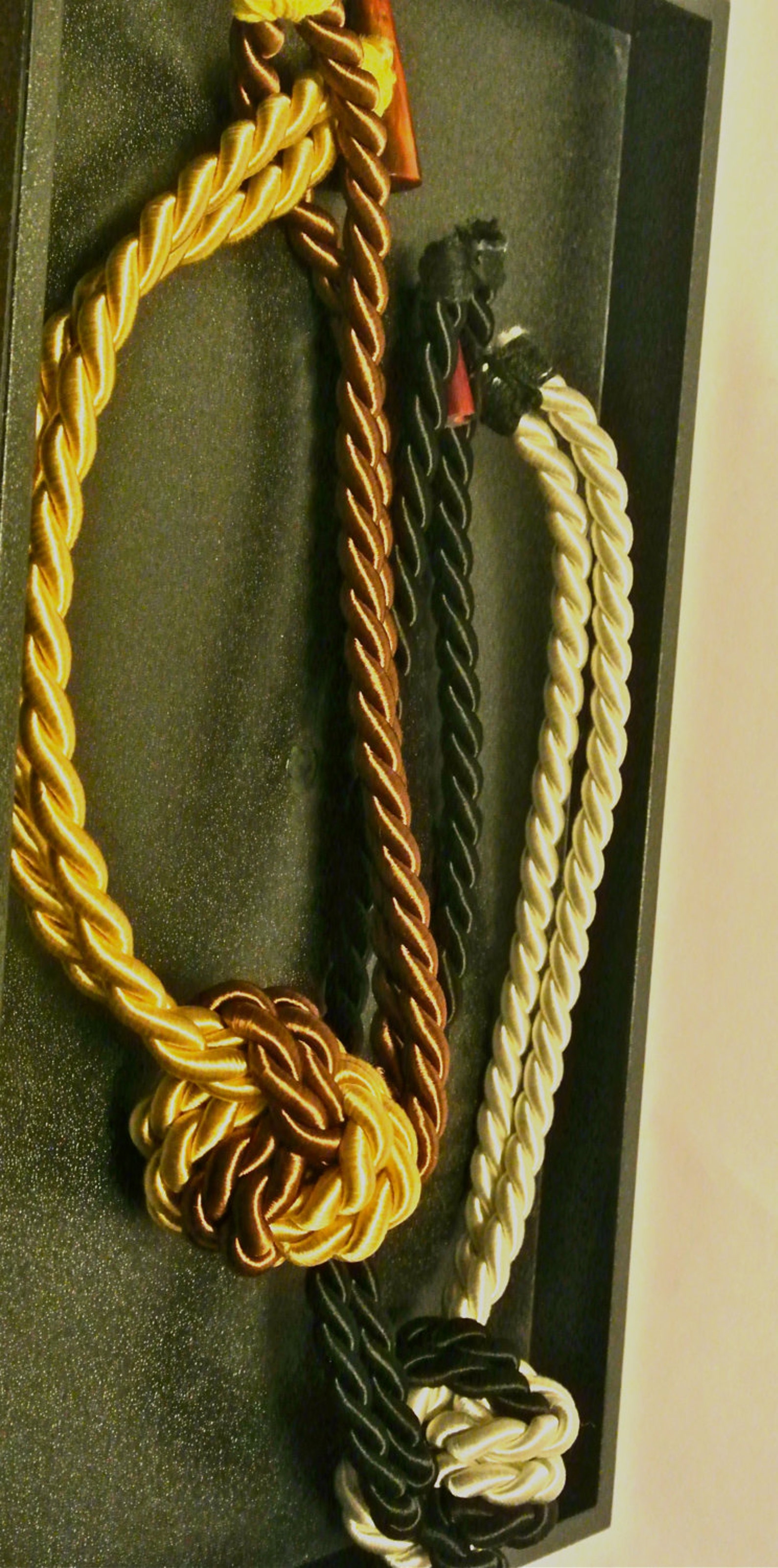 Nautical Knot Necklace with Horn Bead Closure Etsy