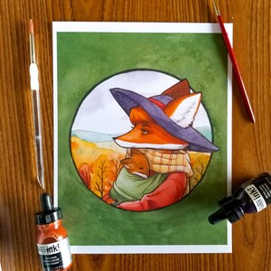 Wild Mother and Child - Print