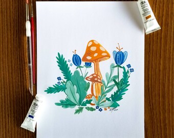 Mod Mushrooms - Print