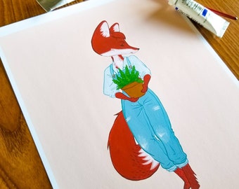 Fox Plant Mom - Print