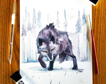 Winter Hunter - Print