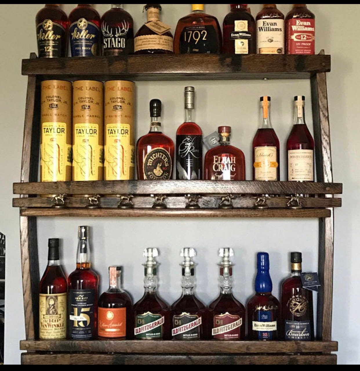 Home Bar Shelves/bourbon Barrel Display/rec Etsy UK