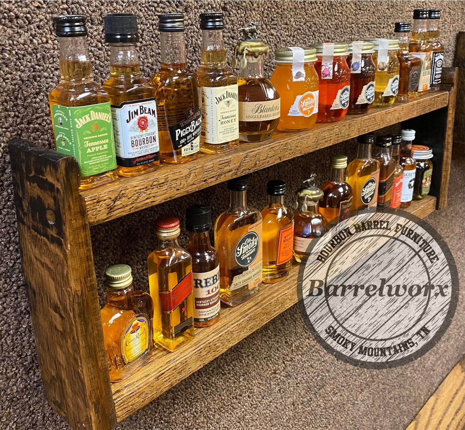 Mini Bottle Rack/bar Shelves/shot Glass /drinks / Home Etsy