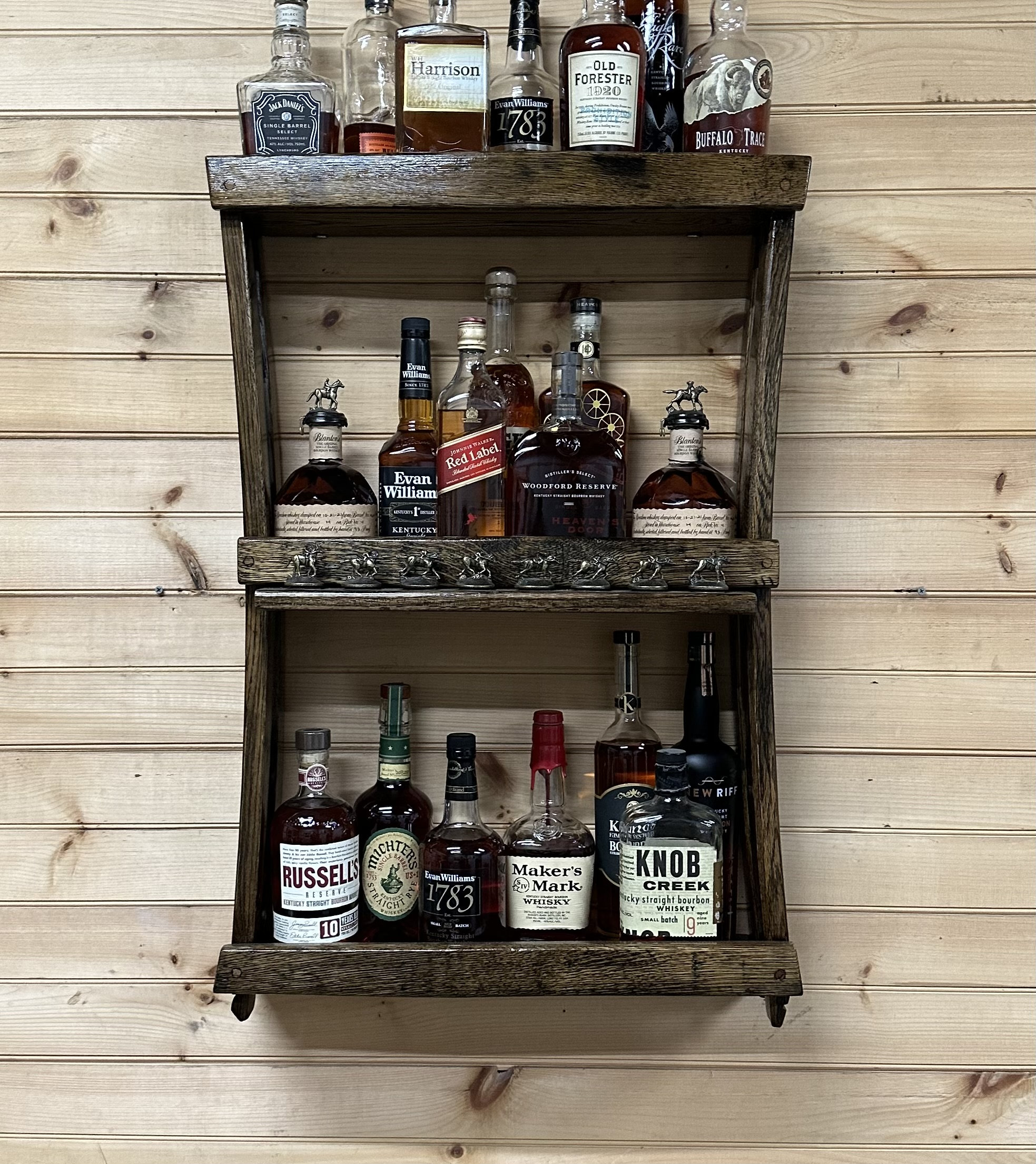 Blantons Display Shelf/whiskey Barrel Cabinet/bourbon Liquor Cabinet/unique  Bourbon Gifts/home Bar Shelves/whiskey Rack DISPLAY ONLY 