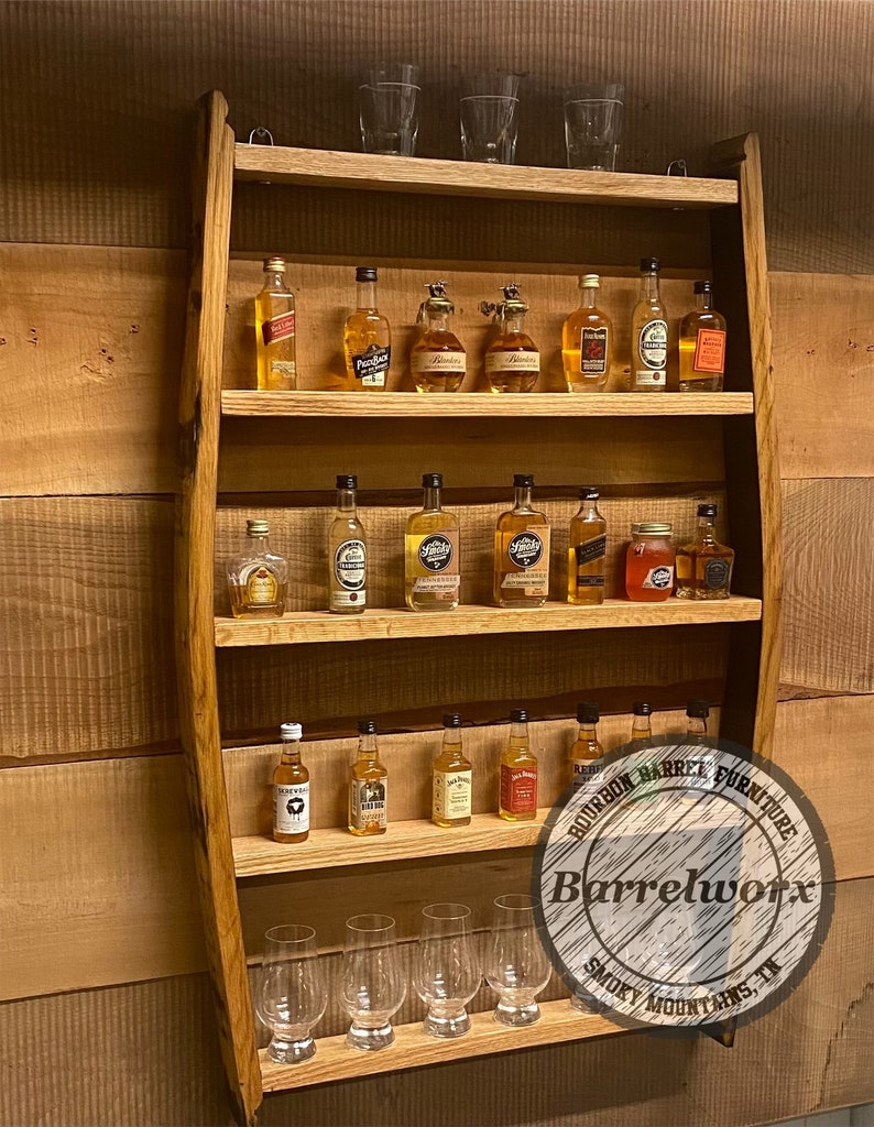 Mini Bottle Rack/bar Shelves/shot Glass /drinks / Home Etsy