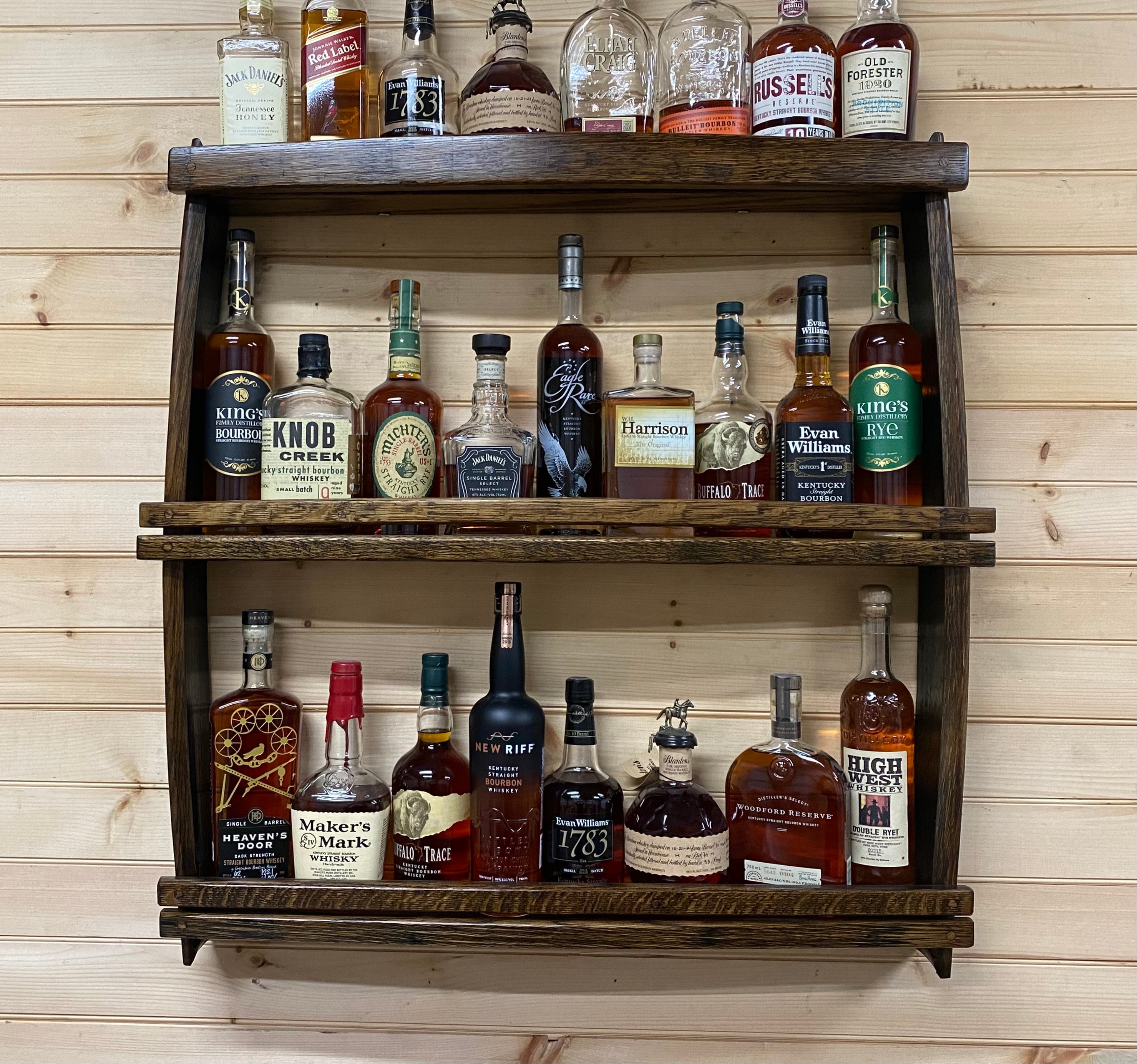 Liquor cabinet 2025 shelves