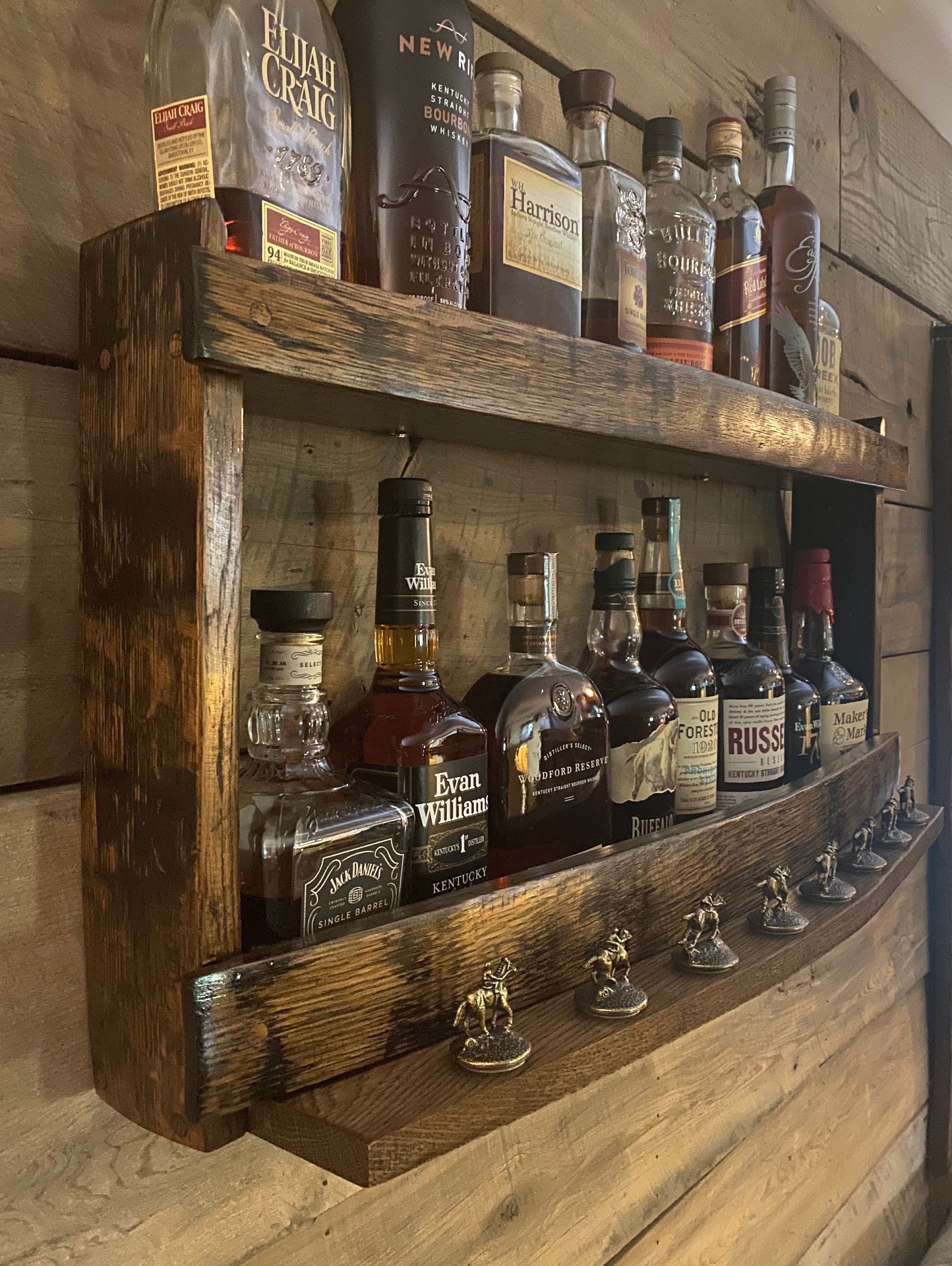 Blantons Cork Display Shelf/gifts for Men/father in photo pic
