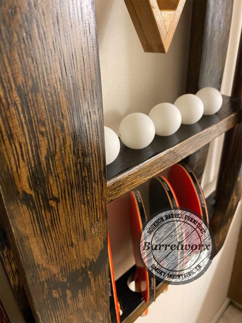 8 Ball Pool/pool Cue Rack/ping Pong Table/distressed Etsy