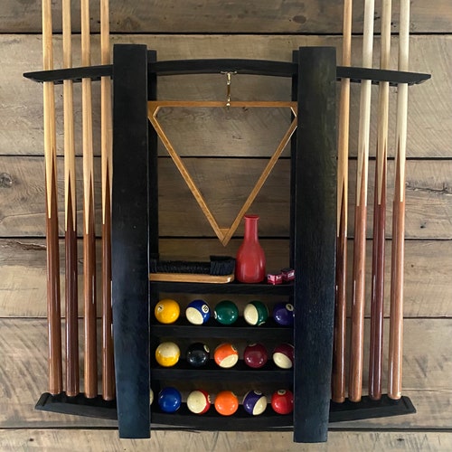 Pool Cue Rack/8 Ball Pool/upcycled Furniture /pool Cue Etsy