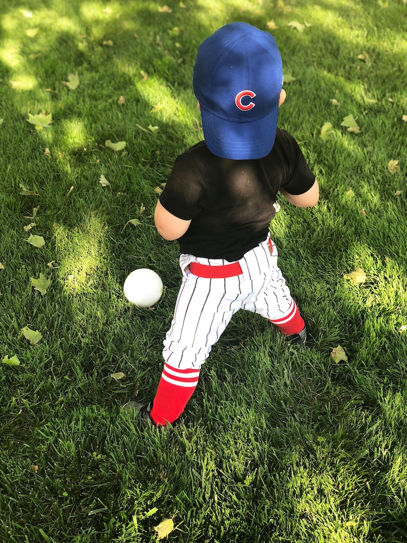 Boys Baseball Pants Toddler Navy Pinstripe Pants Boys Etsy