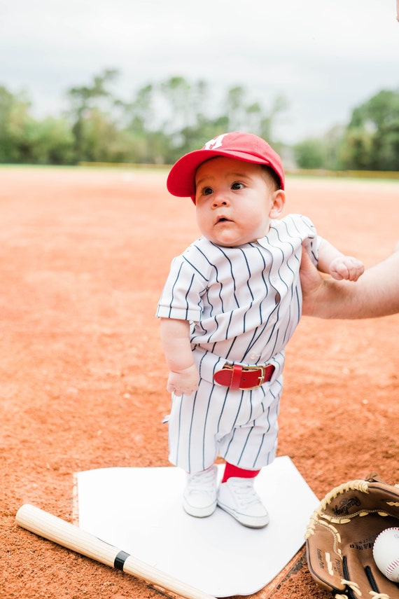 Tratado Encarnar promedio Uniforme de béisbol para niños Medio cumpleaños de los bebés - Etsy México