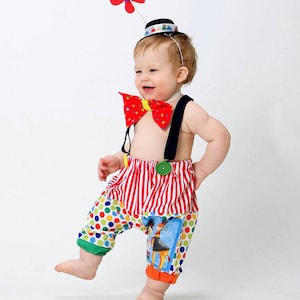 Boys Circus Outfit, Baby Clown Costume, 1st Birthday, Baby Boys clothing, Carnival Photo Prop, Boys Circus Birthday/MYSWEETCHICKAPEA image 1