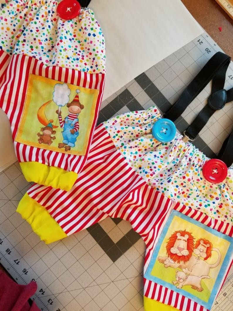 Boys Circus Outfit, Baby Clown Costume, 1st Birthday, Baby Boys clothing, Carnival Photo Prop, Boys Circus Birthday/MYSWEETCHICKAPEA image 6