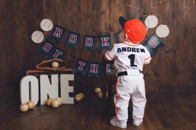  BABYWEN Custom Baby Clothes Pinstripe Baseball/Football outfits  Personalized Name & Number Sports Fan Baby Jersey: Clothing, Shoes & Jewelry