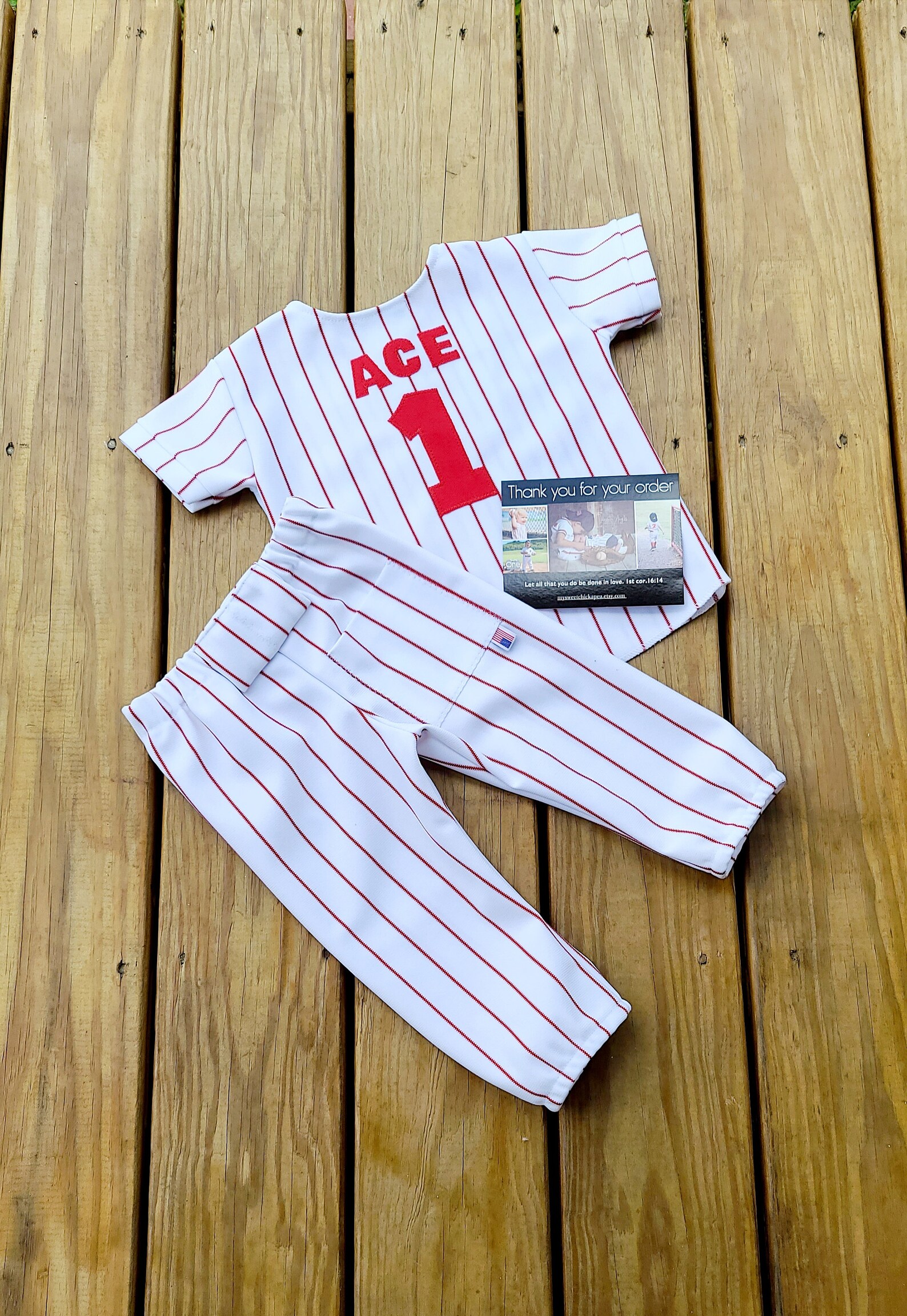 Boys Baseball Uniform Kids Jersey Pinstripe Pants & Jersey Etsy