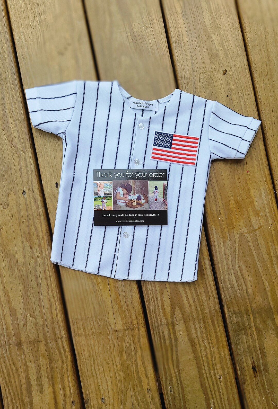 Boys Baseball Uniform Toddler Navy Pinstripe Pants & Jersey Includes