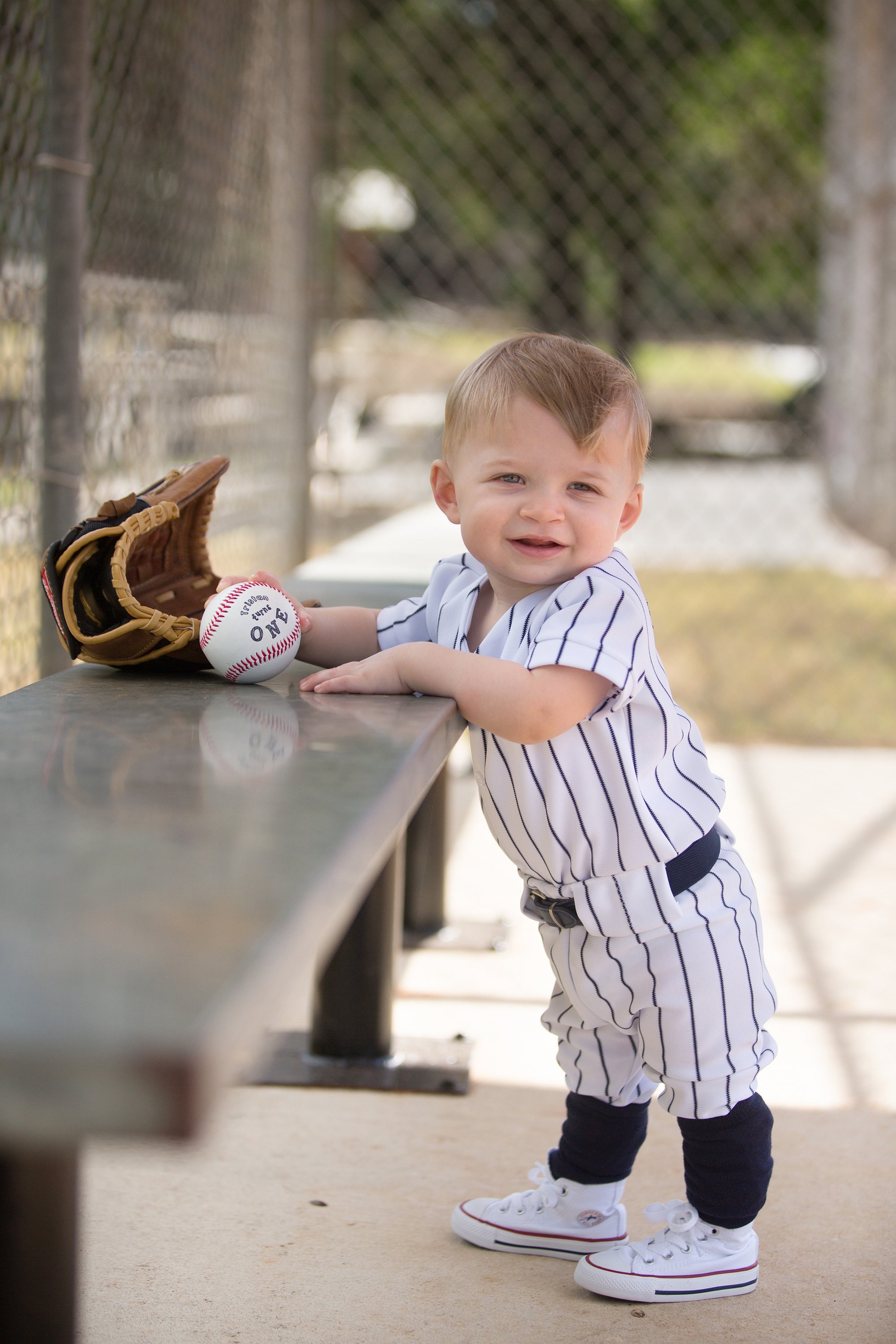 Boys Baseball Uniform Black Pinstripe Baseball Jersey Pants 