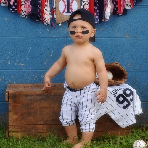 Boys Pinstripe Pants Navy Pinstripe Baseball Pants Toddler Etsy