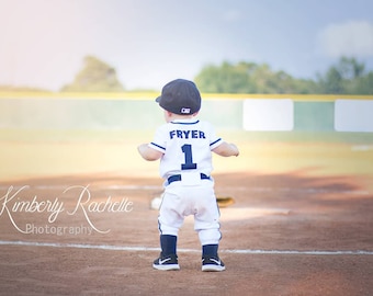 Baseball Uniform   Child's Costume  White 2 pc. outfit  Jersey & Pants   Ask B4 You Buy Specific Date or Customization/EXTRA CHARGE