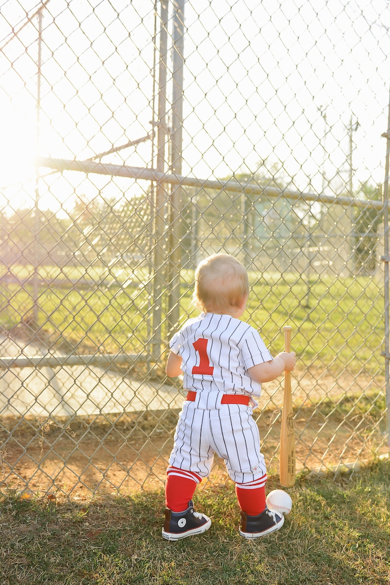 Boys Baseball Uniform Navy Pinstripe Pants & Jersey Includes Etsy