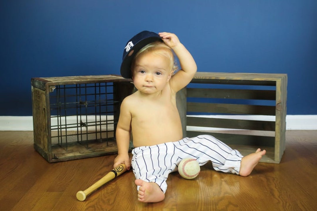 Boys Baseball Pants Navy Pinstripe Pants Toddler Baseball Pants Baby