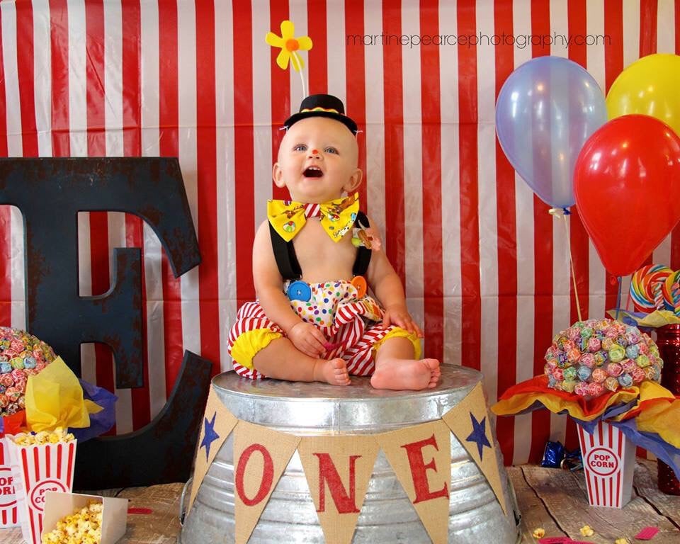 Boys Circus Outfit Baby Clown Costume 1st Birthday Smash Etsy