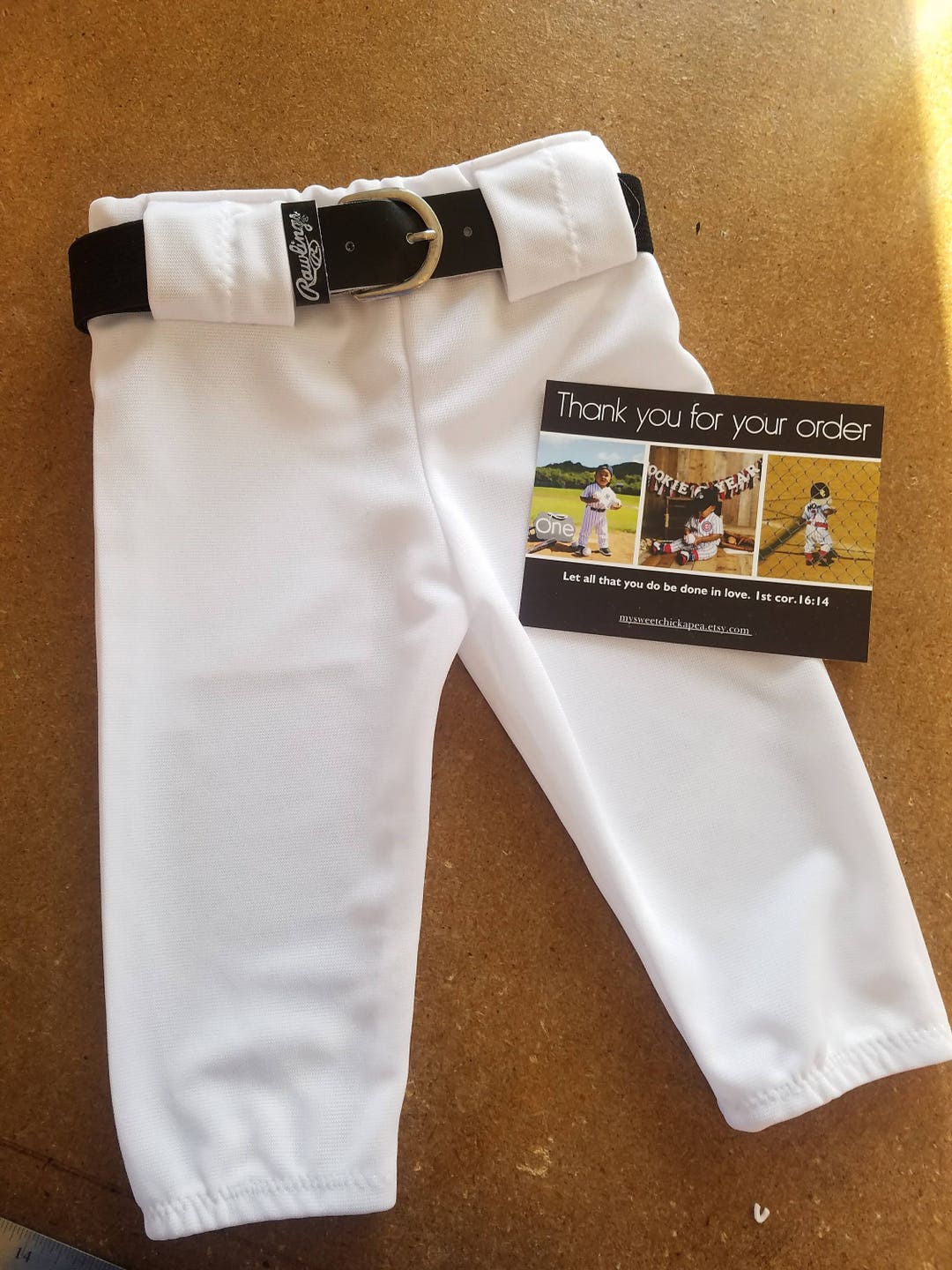Boys White Baseball Pants Toddlers Pants Solid White Pants only Kids T