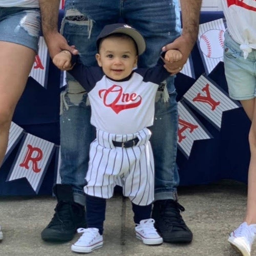 Boys Baseball Pants Navy Pinstripe Pants Toddler Baseball Etsy