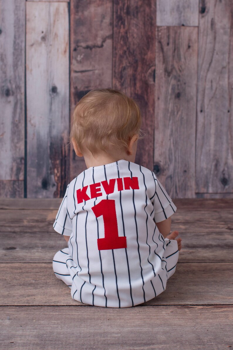 Boys Baseball Uniform Navy Pinstripe 2 pc. Jersey Pants Etsy