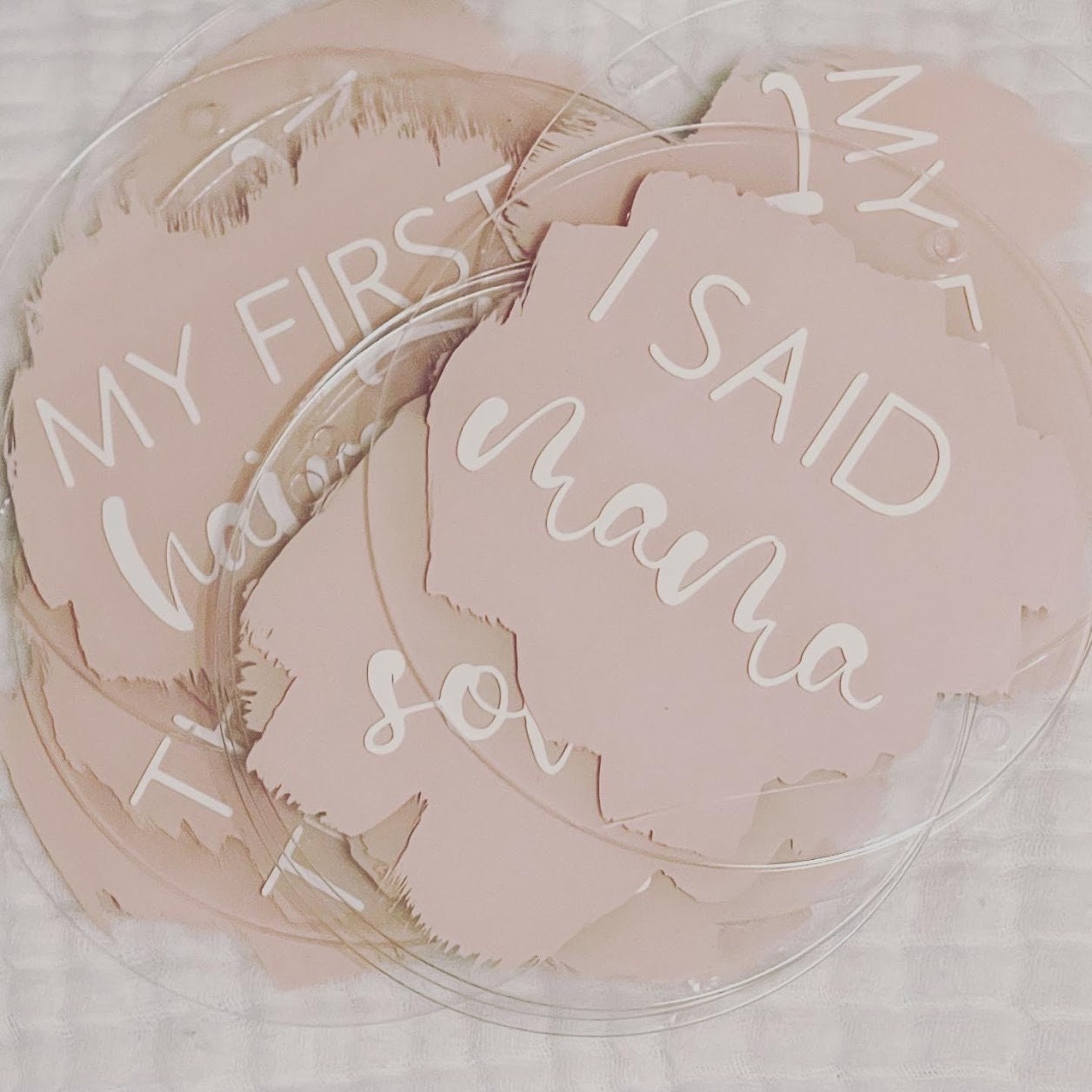 Acrylic Baby Milestones Baby Monthly Milestone Markers - Etsy