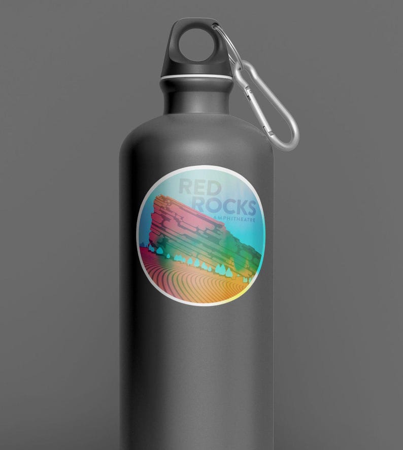 Red Rocks FOIL Sticker • Music Venue and Colorado Landmark Waterproof ...