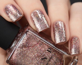 Madison Ave - Antique Pink Holographic Metallic Nail Polish - Etsy