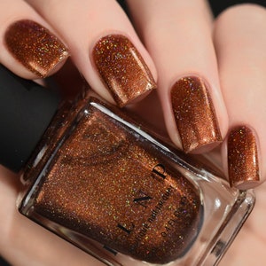 Cabin Fever - Burnt Orange Holographic Nail Polish