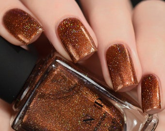 Cabin Fever - Burnt Orange Holographic Nail Polish