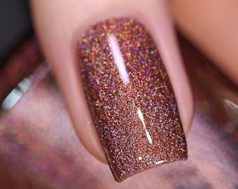 Brownstone - Luminous Warm Brown Ultra Holo™ Nail Polish